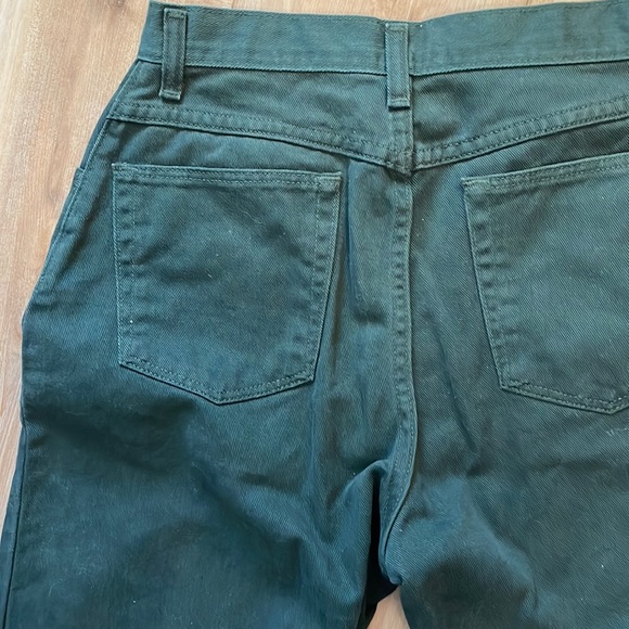 wrangler green jeans pants women’s size 6 10 P x 30” short vintage 1990’s - Picture 12 of 16